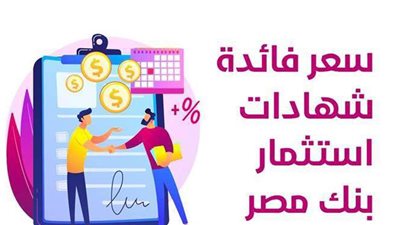 سعر فائدة شهادات استثمار بنك مصر | إنفوجراف