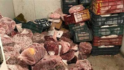 ضبط لحوم فاسدة في حملة تموينية بالغربية