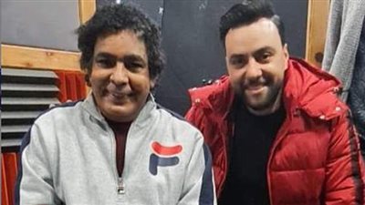 أحدث ظهور لمحمد منير رفقة الملحن مدين من كواليس ألبوم 