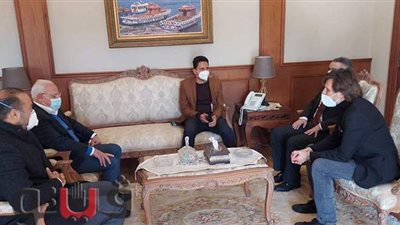 محافظ بورسعيد يستقبل رئيس قسم القلب والقسطرة بجامعة باليرمو | صور