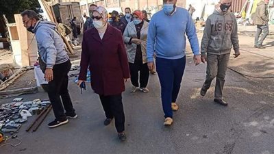 جولة تفقدية لرئيس حي غرب الإسكندرية بسوق جمعة والحمام