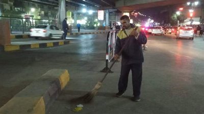 جنوب الجيزة تتابع أعمال تعديل صيانة الكشافات والنظافة | صور