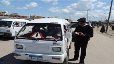 ضبط 1603 مخالفات مرورية متنوعة بكفر الشيخ
