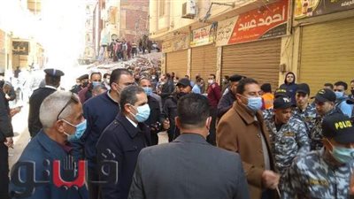 إخلاء منزل مجاور للعقار المنهار في المحلة