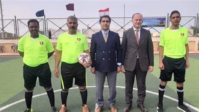 أحمد سمير يشهد ختام دوري المناطق بحلايب المؤهل للميني فوتبول