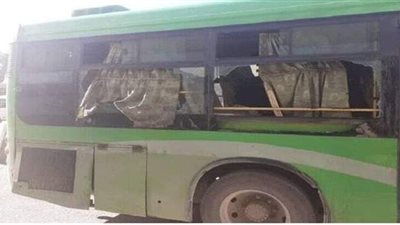 قتلى ومصابون في هجوم إرهابي على حافلة عسكرية بسوريا