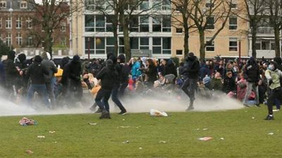 بعد عمليات حرق ونهب المتاجر.. هولندا تعتقل المئات من مثيري الشغب | صور