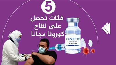 5 فئات تحصل على لقاح كورونا مجانا | فيديوجراف