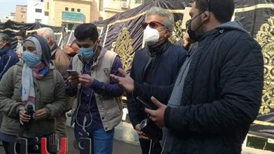 خالد منتصر والحبيب علي الجفري وعمرو خالد يشاركون بجنازة عبلة الكحلاوي