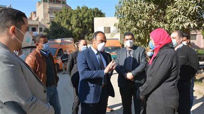 نائب محافظ المنيا يشهد التشغيل التجريبي لتانك الأكسجين بمستشفى الحميات