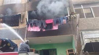 آثار حريق منزل ومصرع أسرة من 5 أفراد في المرج | فيديو