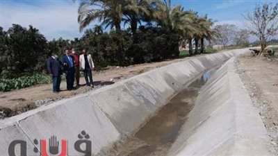محافظ  الشرقية يتابع تبطين ترعة سد العين بفاقوس