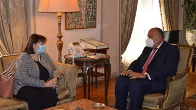 وزير الخارجية يستقبل الممثلة الخاصة للاتحاد الأوروبي لعملية السلام بالشرق الأوسط