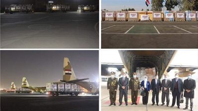 مصر ترسل كميات كبيرة من المساعدات الطبية إلى جمهورية لبنان بمرافقة وزيرة الصحة والسكان