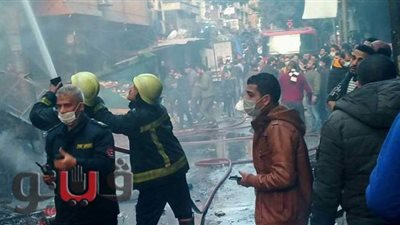 محافظ القاهرة يشكل لجنة هندسية لفحص عقارات التوفيقية المحترقة | صور