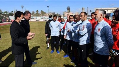 قبل سفره للمشاركة بكأس العالم للأندية.. صبحي والخطيب يشهدان المران الأخير للأهلي