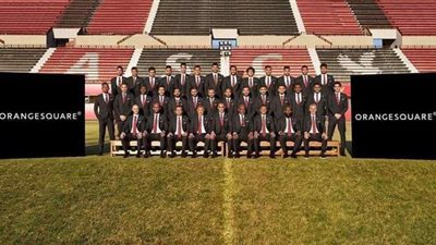 جلسة تصوير للاعبي الأهلي بالزي الرسمي للمونديال