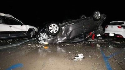 مصرع ضابط شرطة وإصابة آخرين في تصادم سيارتين بالمنيا