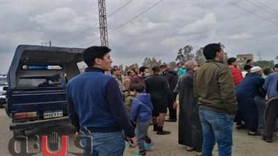 انتشال سيارة سقطت في الرياح التوفيقي بطوخ