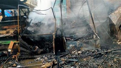القبض على مرتكب حريق سوق التوفيقية .. تعرف على التفاصيل