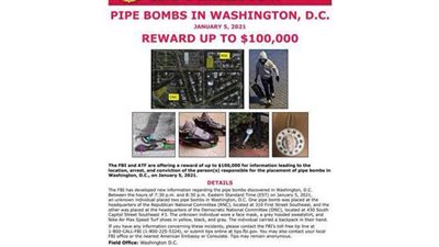 زرع قنبلتين عشية أحداث الكونجرس.. ومكافأة مالية لضبط المتهم