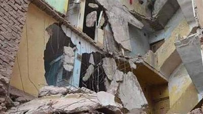 انهيار منزل بقرية بنى واصل بسوهاج