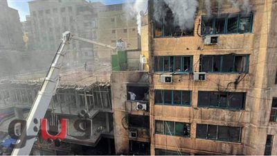 اللقطات الأولى لحريق سوق التوفيقية| فيديو