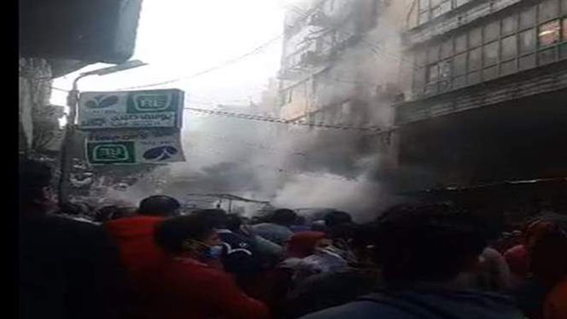 حريق سوق التوفيقية