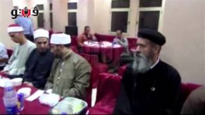 بالفيديو.. إفطار جماعي بكنيسة العذراء درياس في عين شمس