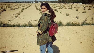 مي عمر في كواليس آخر يوم تصوير فيلم «تصبح على خير»