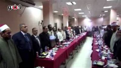 بالفيديو.. إفطار «كنيسة ديارس» يبدأ بعزف النشيد الوطني