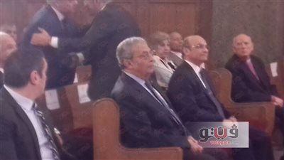 بالصور.. عمرو موسى والبرعي يصلان الكنيسة الإنجيلية