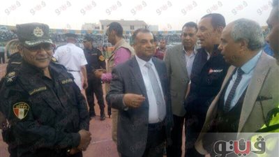 مساعد وزير الداخلية لمدن القناة يتفقد ملعب مباراة المصري وكمبالا