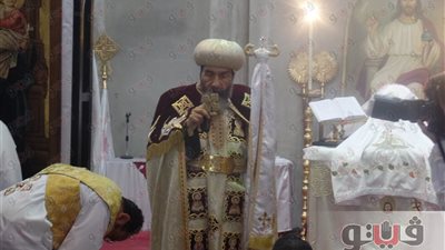 بالفيديو.. مطران بورسعيد يترأس قداس القيامة بكنيسة الأنبا بيشوي