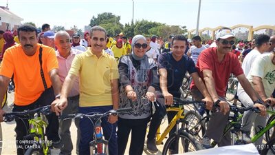 جامعة قناة السويس تبدأ احتفالية نصر أكتوبر بماراثون دراجات