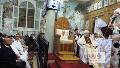 بالصور.. مدير أمن مطروح يشهد احتفالات عيد القيامة