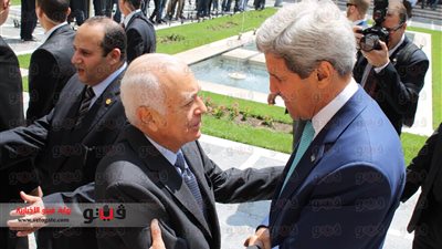 جون كيري يزور الجامعة العربية لأول مرة
