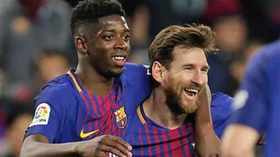ميسي وديمبلي على رأس قائمة برشلونة لموقعة إنتر ميلان