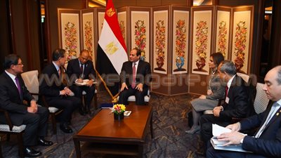 السيسي يستعرض فرص الاستثمار مع رئيس اتحاد الصناعات الكوري