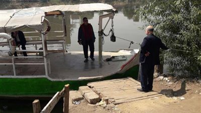 بالصور.. جولة تفقدية لرئيس مدينة شبرا على المراكب استعدادا لشم النسيم