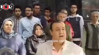 بالفيديو.. وقفة لأهالي طلاب جامعة المستقبل أمام «التعليم العالي»