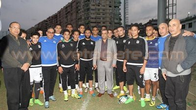 مدير أمن بورسعيد يحضر مران المصري