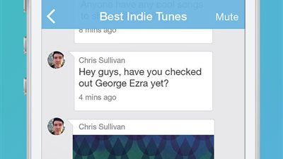 تطبيق مجانى للدردشة الجماعية وتبادل الموسيقى لمستخدمى آبل
