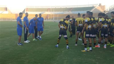 النحاس يشرح للاعبي المقاولون أهمية مباراة الإنتاج الحربي