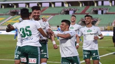 المصري يتقدم على الإسماعيلي 2 - 1 بالشوط الأول
