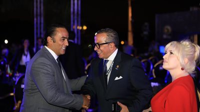 الجناينى يستقبل الوفود المشاركة في قرعة أمم أفريقيا الأوليمبية (صور)