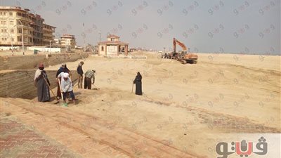 بالصور.. مصيف جمصة يستعد لاستقبال المصطافين في شم النسيم