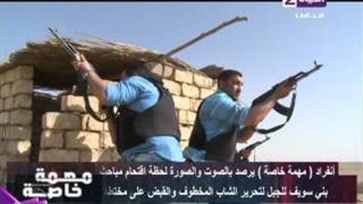 بالفيديو.. لحظة تحرير شاب اختطفه مسجل خطر في بني سويف