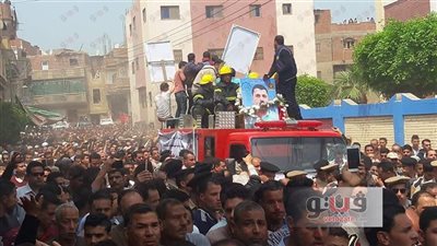 الغيطى يبرز خبر «فيتو»: تشييع جثمان الشهيد الثاني في تفجير مركز تدريب طنطا