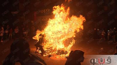 بالفيديو والصور.. أهالي الإسماعيلية يحرقون «اللمبي» ليلة شم النسيم
